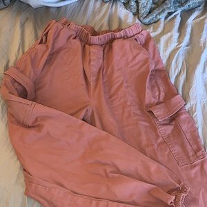 Vintage Coral Cargo Pants